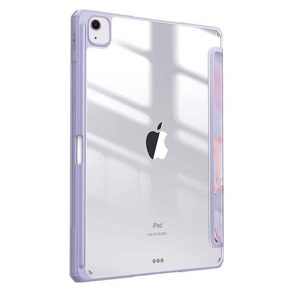 Θήκη για Apple iPad Air 11" 6 gen. 2024, Smartcase Hybrid, με χώρο για γραφίδα, Marble μωβ