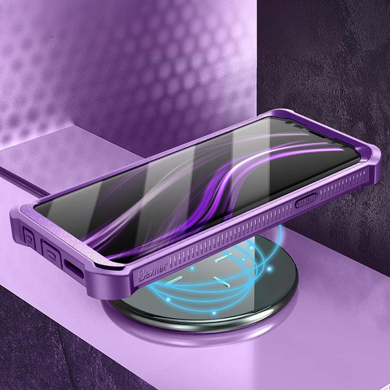 Θωρακισμένη θήκη για Samsung Galaxy S9, Dexnor Full Body, μωβ