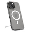 Θήκη MagSafe Spigen για iPhone 16 Pro, Ultra Hybrid, διαφανής / λευκή + Μετριασμένο γυαλί 9H