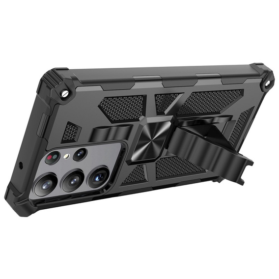 Θήκη για Samsung Galaxy S23 Ultra, Armor Kickstand, μαύρη