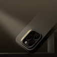 Θήκη για iPhone 16 Pro Max, θωρακισμένη Nillkin, Carbon Fiber, για Magsafe, χρυσή