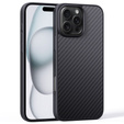 Θήκη για iPhone 16 Pro, Aramid Fiber Cover, μαύρη