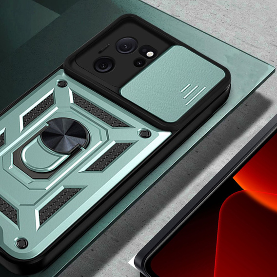Θήκη για Xiaomi 13T / 13T Pro, CamShield Slide, πράσινη