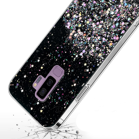 Θήκη για Samsung Galaxy S9+ Plus, Glittery, μαύρη