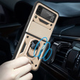 Θήκη για Samsung Galaxy Z Flip3 5G, CamShield Slide, χρυσός