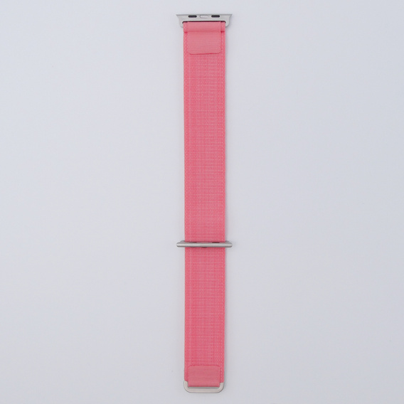 Λουράκι νάιλον για Apple Watch 1/2/3/4/5/6/7/8/SE/ULTRA 42/44/45/49mm, ροζ
