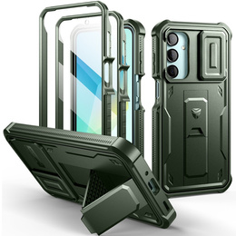 Θωρακισμένη θήκη για Samsung Galaxy A16, Dexnor Full Body (Two Frames), πράσινη