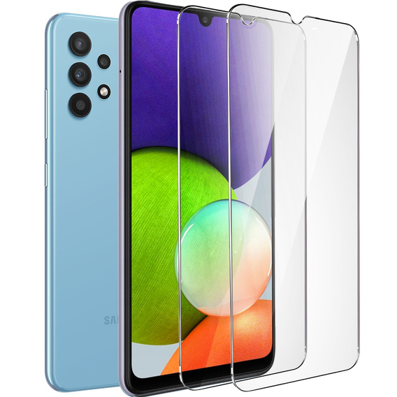 2x Μετριασμένο γυαλί για Samsung Galaxy A22 4G/M22, ERBORD 9H Hard Glass στην οθόνη