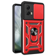 Θήκη για Motorola Moto E14, CamShield Slide, κόκκινη