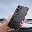 Θήκη για Vivo V50 Lite 4G / 5G, για MagSafe, ERBORD Μatt Case, μαύρη