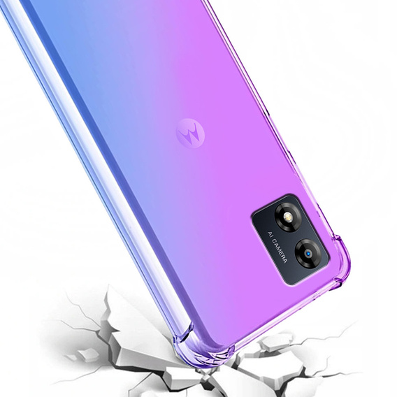 θήκη για το Motorola Moto E13, Gradient Dropproof, Μωβ / μπλε