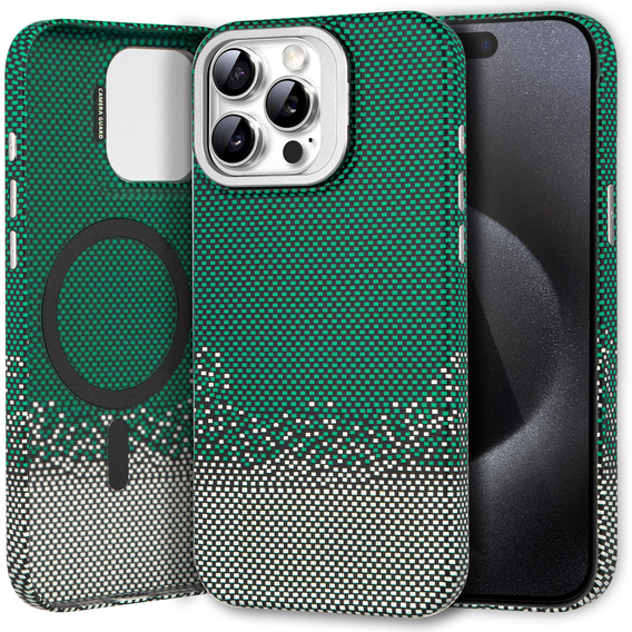 Θήκη για iPhone 15 Pro, Πλαίσιο Kickstand, για MagSafe, Sand Green