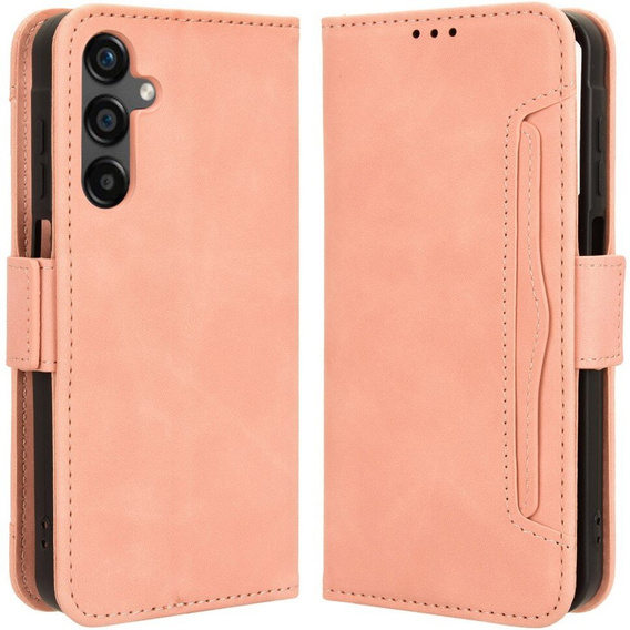 Θήκη με πτερύγιο για Samsung Galaxy M35, Card Slot, ροζ