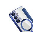 Θήκη με πτερύγιο για Samsung Galaxy S25 FE, RFID Wallet MagSafe CamShield, σκούρο μπλε