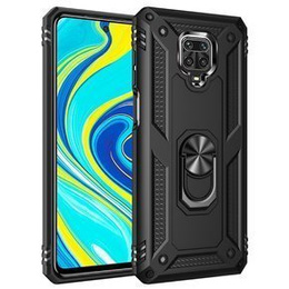 θωρακισμένη θήκη για Xiaomi Redmi Note 9S / 9 Pro, Nox Case Ring, μαύρη