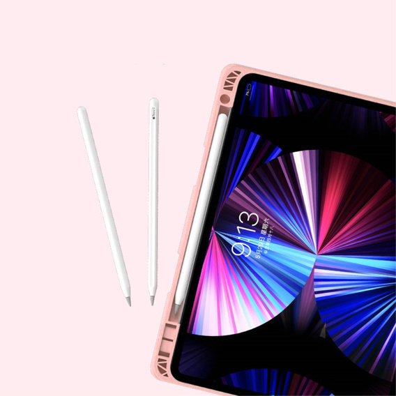 Θήκη + πληκτρολόγιο iPad Air 10.9 4 2020 / 5 2022, Touchpad, ροζ rose gold