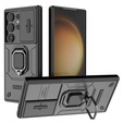 Θήκη για Samsung Galaxy S24 Ultra, KickStand Camera Lens, μαύρη