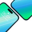 2x Μετριασμένο γυαλί ERBORD 9H Hard Glass στην οθόνη για iPhone 14 Pro