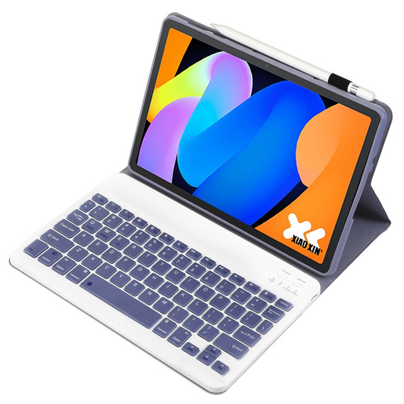 Θήκη πληκτρολογίου Bluetooth για Lenovo Idea Tab 11" 2025 TB336FU TB336ZU, μοβ