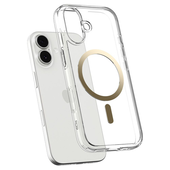Θήκη Spigen για iPhone 17, Ultra Hybrid MagSafe, Clear/Gold