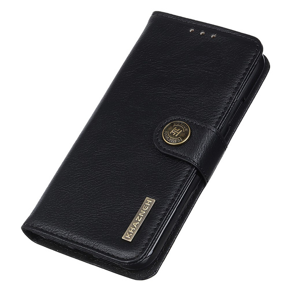 KHAZNEH θήκη RFID για Motorola G85 5G, Litchi Texture, μαύρη