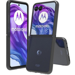 Θήκη για Motorola Razr 50 Ultra, Fusion Hybrid, διαφανής / μαύρη