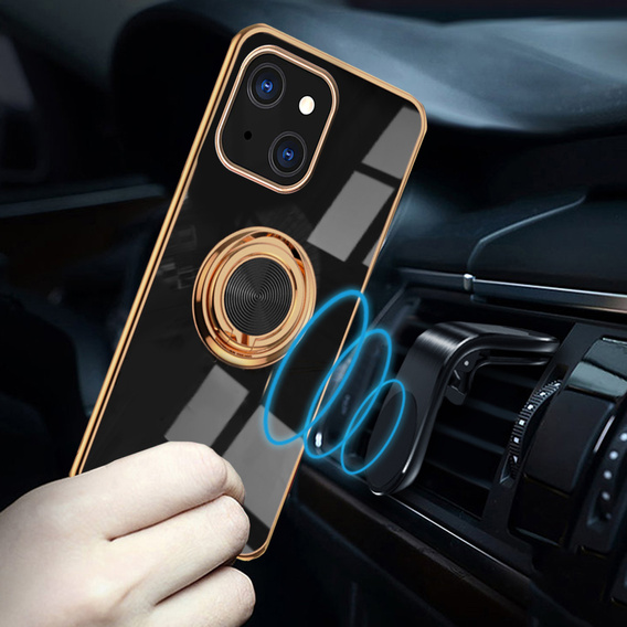 Θήκη για iPhone 13 mini, Electro Ring, μαύρη