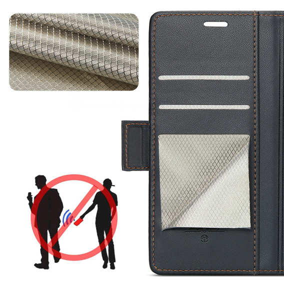 CASEME Litchi θήκη πορτοφόλι flip για Samsung Galaxy Z Fold7 5G