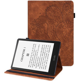θήκη με πτερύγιο για Amazon Kindle Paperwhite 5 (2021), flower, μπλε