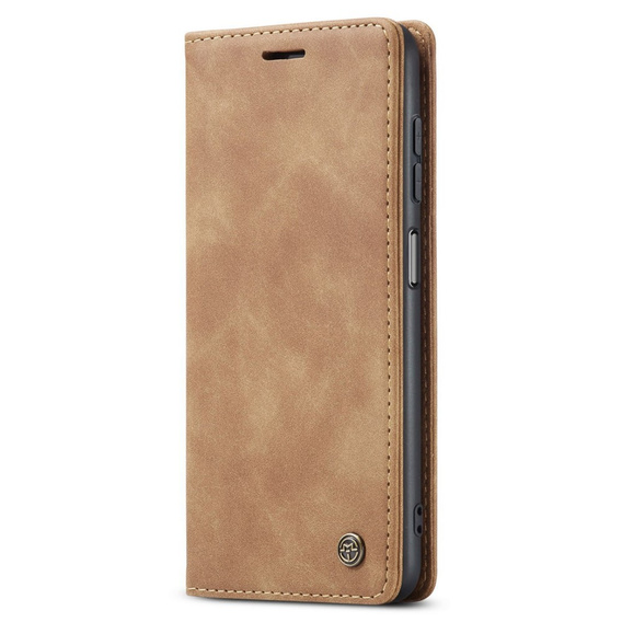 θήκη CASEME για Samsung Galaxy M33 5G, Leather Wallet Case, καφέ