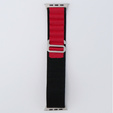 Λουράκι νάιλον για Apple Watch 1/2/3/4/5/6/7/8/SE/ULTRA 42/44/45/49mm, μαύρη / κόκκινη 