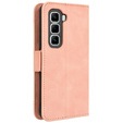 Θήκη με πτερύγιο για Infinix Hot 50 Pro 4G, Card Slot, ροζ