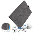 Θήκη για Microsoft Surface Pro 9, Wallet Pen Slot, γκρι