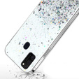 Θήκη για Samsung Galaxy M21, Glittery, διαφανής