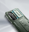 Θωρακισμένη θήκη για Samsung Galaxy S24 Plus, Dexnor Full Body (Two Frames), πράσινη