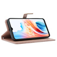 Θήκη με πτερύγιο για Oppo A38 4G / Oppo A18 4G, Mandala, ροζ rose gold