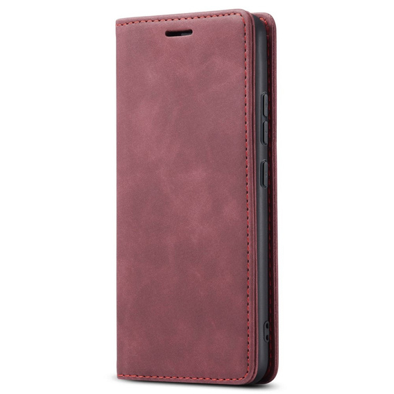 Θήκη για Samsung Galaxy A54, ERBORD Vintage, πορτοφόλι με πτερύγιο, κόκκινη