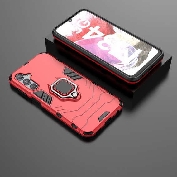 Θήκη για Samsung Galaxy M34, Kickstand Ring, κόκκινη