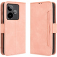 Θήκη με πτερύγιο για Realme GT 7 / 7T, Card Slot, ροζ
