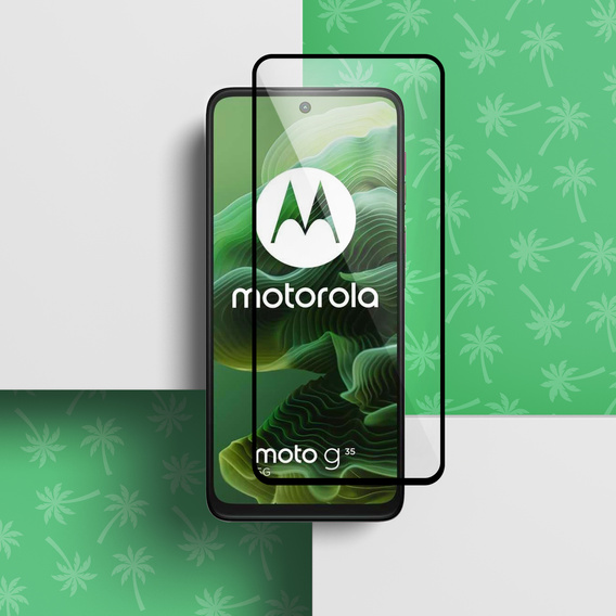5D Full Glue Smart Palm σκληρυμένο γυαλί για Motorola Moto G35 5G