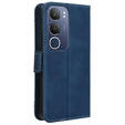 Θήκη με πτερύγιο για Vivo Y19s, Card Slot, σκούρο μπλε