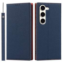 Δερμάτινη θήκη για Samsung Galaxy S23 Plus, ERBORD Grain Leather, ναυτικό μπλε