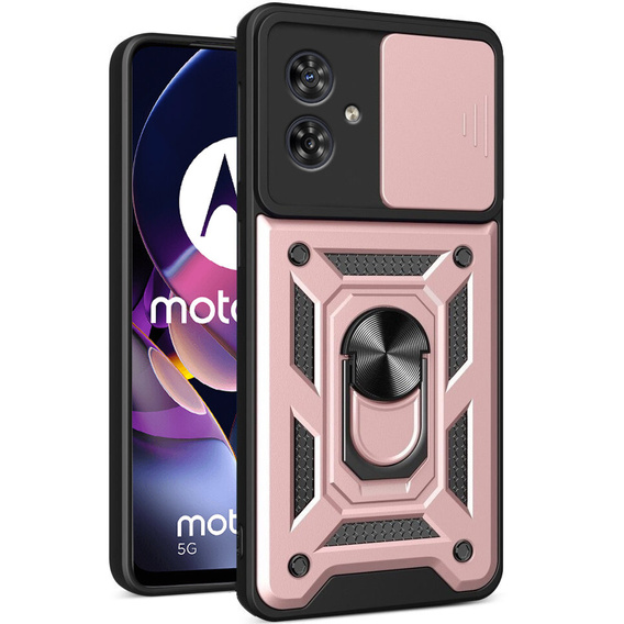 Θήκη για Motorola Moto G54 5G, CamShield Slide, ροζ rose gold