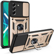 Θήκη για Samsung Galaxy S21 FE, CamShield Slide, χρυσός