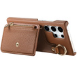 Θήκη για Samsung Galaxy S25 Ultra, GKK Leather, μαύρη