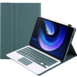 Θήκη + πληκτρολόγιο Xiaomi Pad 6 / 6 Pro, Touchpad, πράσινη