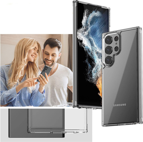 Θήκη για Samsung Galaxy S23 Ultra, Fusion Hybrid, διαφανής