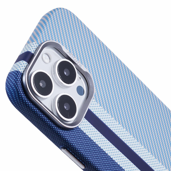 Θήκη για iPhone 16 Pro, ανθρακονήματα MagSafe, μπλε