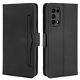 Θήκη με πτερύγιο για Oppo Reno 5 5G, Card Slot, μαύρη