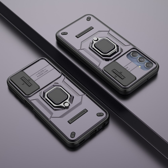Θήκη για Samsung Galaxy M34, KickStand Camera Lens, μωβ